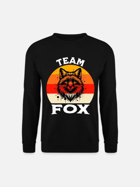 Team Rotfuchs Fuchs - Unisex Pullover - Schwarz