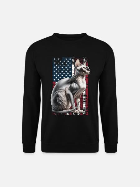 Sphynx Cat US Sphynxkatze - Sweat-shirt Unisexe - noir