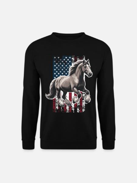 Belgian Draft US Belgisches Zugpferd - Unisex Sweatshirt - black