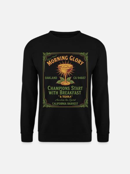 Champions Start With Breakfast and Tequila - Unisex Sweatshirt - black