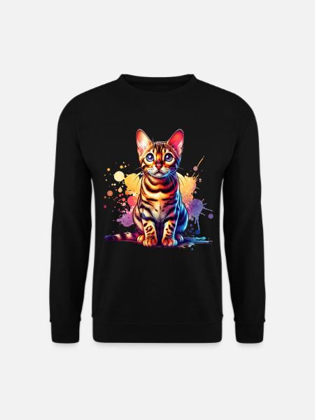 Bengal Cat Gift - Unisex Sweatshirt - black