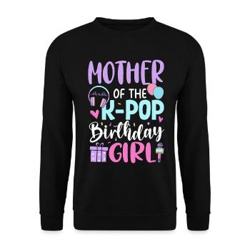 Mère de la fille d’anniversaire de la K-Pop - Sweat-shirt Unisexe - noir - Devant - Alina (178cm) & Michal (187cm)