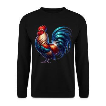 Coq - Sweat-shirt Unisexe - noir - Devant - Alina (178cm) & Michal (187cm)