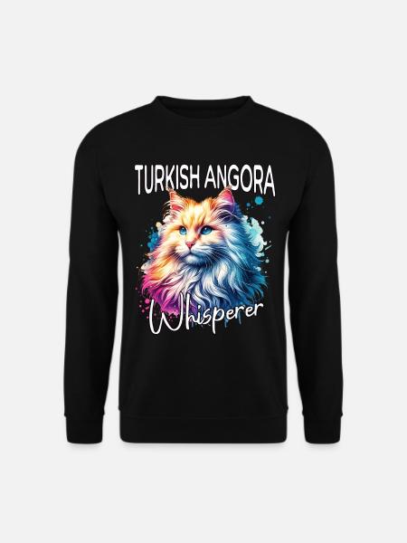 Türkisch Angorakatze Flüsterer - Unisex Pullover - Schwarz