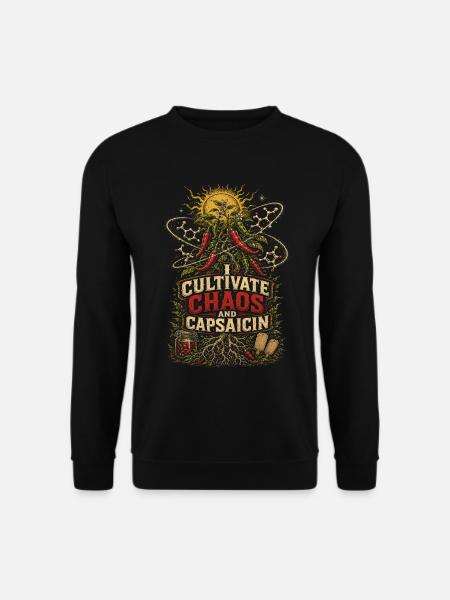 Chili Grower Chilis Anbauen - Unisex Pullover - Schwarz