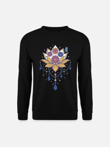 Spirituality Meditation Sacred Geometry - Unisex Sweatshirt - black