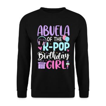 Abuela de la fille d’anniversaire K-Pop - Sweat-shirt Unisexe - noir - Devant - Alina (178cm) & Michal (187cm)