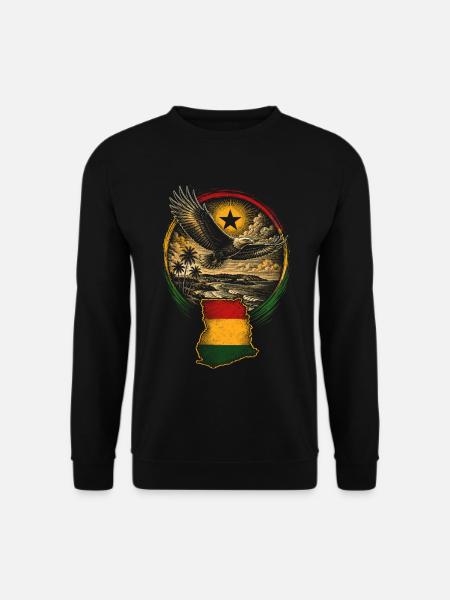 Ghana Eagle Ghanese Ghanese - Unisex Sweatshirt - black