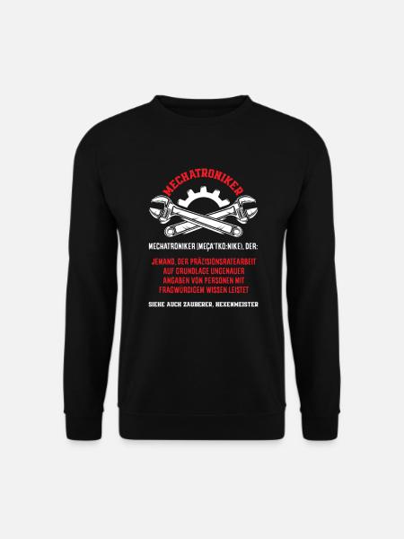 Kfz Mechatroniker Definition Spruch Schrauber - Unisex Pullover - Schwarz