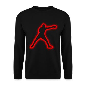 Boxe Boxe Boxeur Enfants Hommes Garçons Boxe - Sweat-shirt Unisexe - noir - Devant - Alina (178cm) & Michal (187cm)