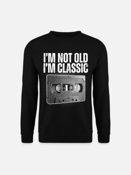 Not Old, Just Classic Cassette - Unisex Sweatshirt - black