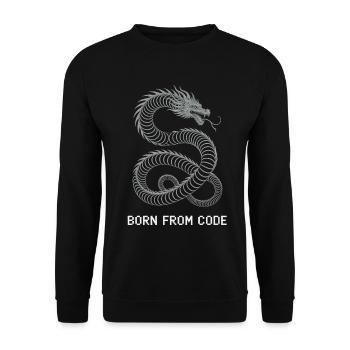 Programmers – Coding Developers & Computer Scientists - Unisex Sweatshirt - black - Front - Alina (178cm) & Michal (187cm)