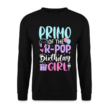 Premier de The K-Pop Birthday Girl - Sweat-shirt Unisexe - noir - Devant - Alina (178cm) & Michal (187cm)
