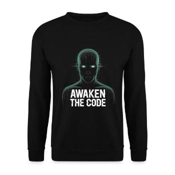 Programmers – Coding Developers & Computer Scientists - Unisex Sweatshirt - black - Front - Alina (178cm) & Michal (187cm)