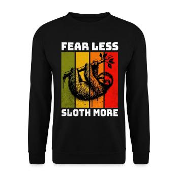Paresseux défectueux - Sweat-shirt Unisexe - noir - Devant - Alina (178cm) & Michal (187cm)