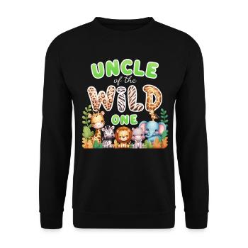 Oncle du Sauvage - Sweat-shirt Unisexe - noir - Devant - Alina (178cm) & Michal (187cm)