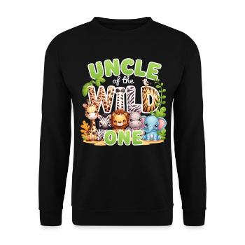 Oncle du Sauvage - Sweat-shirt Unisexe - noir - Devant - Alina (178cm) & Michal (187cm)