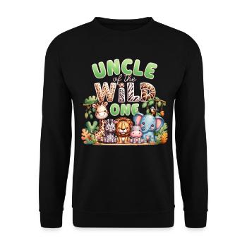 Oncle du Sauvage - Sweat-shirt Unisexe - noir - Devant - Alina (178cm) & Michal (187cm)