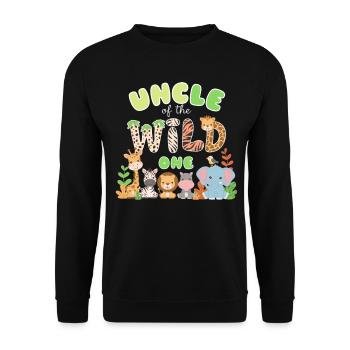Oncle du Sauvage - Sweat-shirt Unisexe - noir - Devant - Alina (178cm) & Michal (187cm)