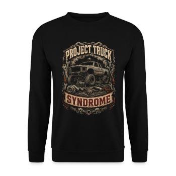 Syndrome du camion du projet de charbon roulant - Sweat-shirt Unisexe - noir - Devant - Alina (178cm) & Michal (187cm)