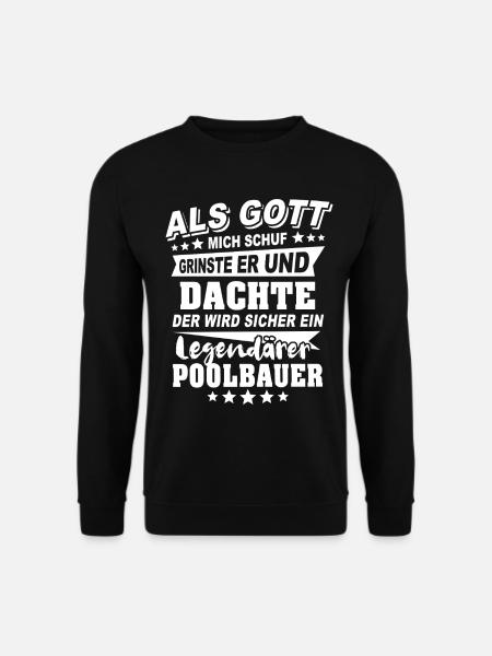Poolbauer - Unisex Pullover - Schwarz