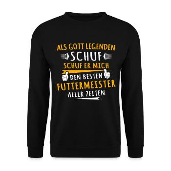 Futtermeister - Unisex Pullover - Schwarz - Vorne - Alina (178cm) & Michal (187cm)