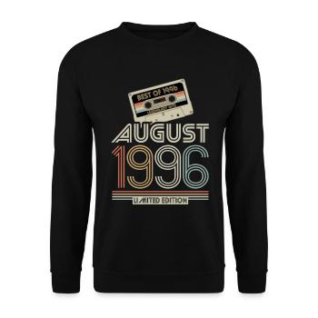 Cassette | Best of August 1996 | Limited Edition - Unisex Sweatshirt - black - Front - Alina (178cm) & Michal (187cm)