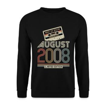 Kassette | Best of August 2008 | Limited Edition - Unisex Pullover - Schwarz - Vorne - Alina (178cm) & Michal (187cm)