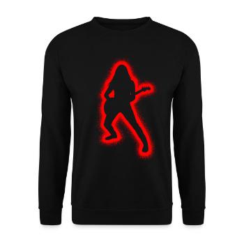 Guitariste Enfants Hommes Garçons Guitare - Sweat-shirt Unisexe - noir - Devant - Alina (178cm) & Michal (187cm)