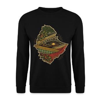 Ethiopia Ethiopian Ethiopians - Unisex Sweatshirt - black - Front - Alina (178cm) & Michal (187cm)