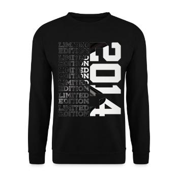 12 YEARS OLD LIMITED EDITION 2014 12TH BIRTHDAY - Unisex Sweatshirt - black - Front - Alina (178cm) & Michal (187cm)