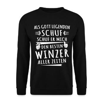 Winzer - Unisex Pullover - Schwarz - Vorne - Alina (178cm) & Michal (187cm)