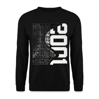 25 ANS ÉDITION LIMITÉE 2001 25E ANNIVERSAIRE - Sweat-shirt Unisexe - noir - Devant - Alina (178cm) & Michal (187cm)