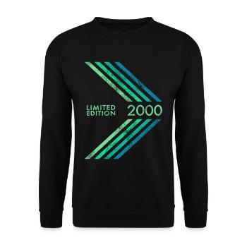 2000 Limited Edition Geburtstag Mann Frau Sport - Unisex Pullover - Schwarz - Vorne - Alina (178cm) & Michal (187cm)