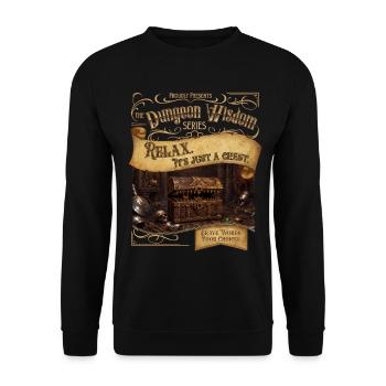 Juste un coffre au trésor - Sweat-shirt Unisexe - noir - Devant - Alina (178cm) & Michal (187cm)