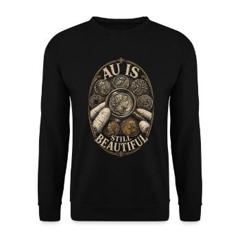 Collectionneur de pièces Numismatique, Collection de pièces - Sweat-shirt Unisexe - noir - Devant - Alina (178cm) & Michal (187cm)