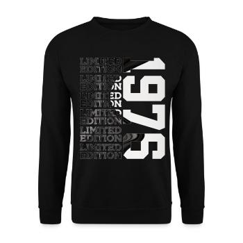 50 JAHRE ALT LIMITED EDITION 1976 50. GEBURTSTAG - Unisex Pullover - Schwarz - Vorne - Alina (178cm) & Michal (187cm)
