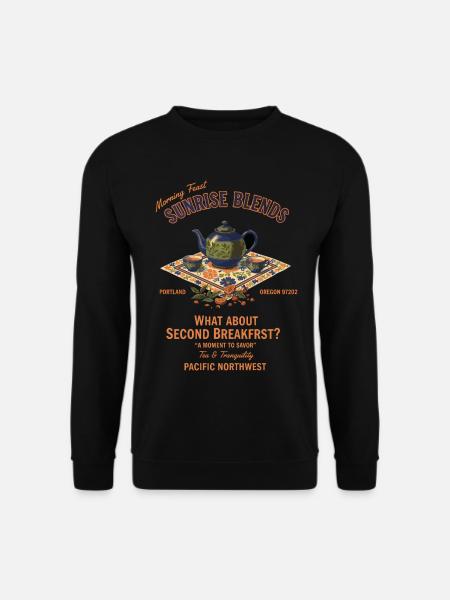 Breakfast Brunch Coffee Second Breakfst Sunrise - Unisex Sweatshirt - black