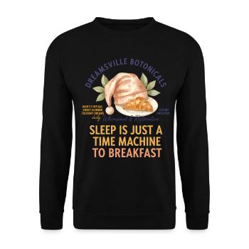 Petit-déjeuner Brunch drôle Café Amoureux de la nourriture Bacon - Sweat-shirt Unisexe - noir - Devant - Alina (178cm) & Michal (187cm)