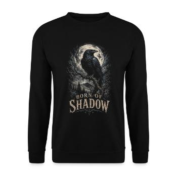 Rabe Raben Born Of Shadow - Unisex Pullover - Schwarz - Vorne - Alina (178cm) & Michal (187cm)