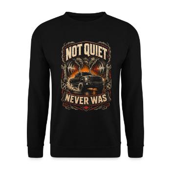 Rolling Coal Not Quiet Never Was - Unisex Pullover - Schwarz - Vorne - Alina (178cm) & Michal (187cm)
