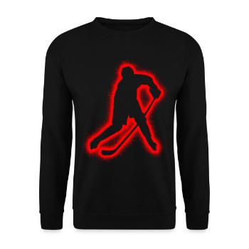 Eishockey Eishockeyspieler Torwart Kinder Hockey - Unisex Pullover - Schwarz - Vorne - Alina (178cm) & Michal (187cm)
