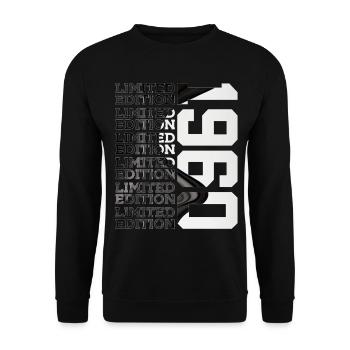 66 ANS ÉDITION LIMITÉE 1960 66E ANNIVERSAIRE - Sweat-shirt Unisexe - noir - Devant - Alina (178cm) & Michal (187cm)
