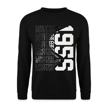 70 YEARS OLD LIMITED EDITION 1956 70TH BIRTHDAY - Unisex Sweatshirt - black - Front - Alina (178cm) & Michal (187cm)