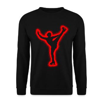 Patinage artistique Patineuse artistique Fille Patinage artistique - Sweat-shirt Unisexe - noir - Devant - Alina (178cm) & Michal (187cm)