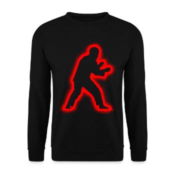 Judoka arts martiaux hommes Enfants Garçons Judo - Sweat-shirt Unisexe - noir - Devant - Alina (178cm) & Michal (187cm)