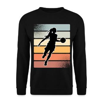 Basketball Basketball Women Basketball - Unisex Sweatshirt - black - Front - Alina (178cm) & Michal (187cm)