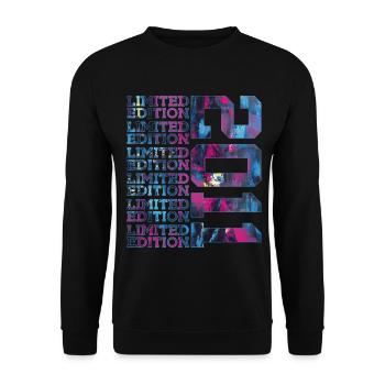 COOL 15 JAHRE LIMITED EDITION 2011 15. GEBURTSTAG - Unisex Pullover - Schwarz - Vorne - Alina (178cm) & Michal (187cm)
