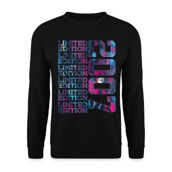 COOL 19 JAHRE LIMITED EDITION 2007 19. GEBURTSTAG - Unisex Pullover - Schwarz - Vorne - Alina (178cm) & Michal (187cm)