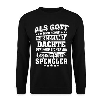 Spengler - Unisex Pullover - Schwarz - Vorne - Alina (178cm) & Michal (187cm)
